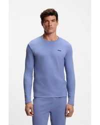BOSS - Ottoman Pyjama T-Shirt With Embroidered Logo - Lyst