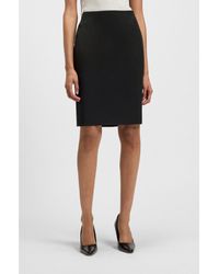 BOSS - Slim-Fit Pencil Skirt - Lyst