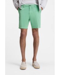 BOSS - Stretch-Cotton Shorts - Lyst