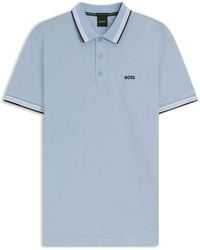 BOSS - Contrast-Tipped Polo Shirt - Lyst