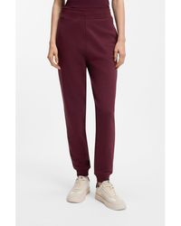 HUGO - Cotton-Terry Tracksuit Bottoms With Embroidered Logo - Lyst