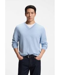 BOSS - V-Neck Sweater - Lyst
