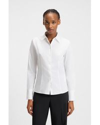 HUGO - Slim-Fit Blouse - Lyst