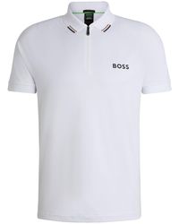 BOSS - X Matteo Berrettini Polo Shirt With Popcorn Stripe - Lyst