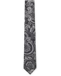 BOSS - Silk Tie With All-Over Print - Lyst