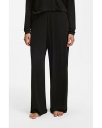 BOSS - Pyjama Bottoms With Lace-Trimmed Pockets - Lyst