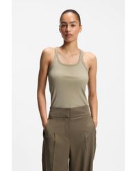 BOSS - Racer-Back Tank Top - Lyst