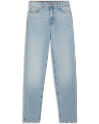 BOSS - Relaxed-Fit Jeans Van Denim Met Gemêleerd Effect - Lyst