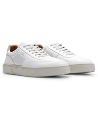 BOSS - Porsche X Leather Trainers With Special Branding - Lyst
