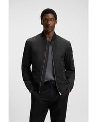 BOSS - Water-Repellent Jacket With Double B Monogram Trim - Lyst