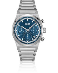 BOSS - Chronograaf Horloge Met Blauwe Wijzerplaat - Lyst