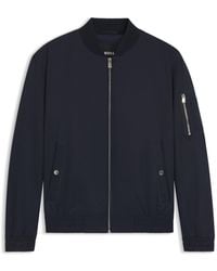 BOSS - Water-Repellent Jacket With Double B Monogram Trim - Lyst