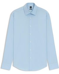 BOSS - Chemise Regular Fit à rayures en popeline de coton stretch facile à repasser - Lyst