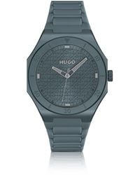 HUGO - Aluminium Watch With Logo-Textured Dial - Lyst