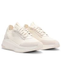 BOSS - Ttnm Evo Trainers With Knitted Uppers And Suede Trims - Lyst