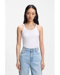 BOSS - Racer-Back Tank Top - Lyst