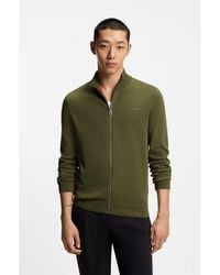 HUGO - Slim-Fit Knitted Jacket - Lyst