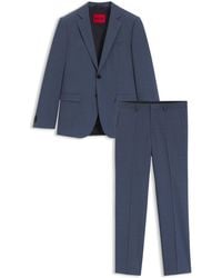 HUGO - Extra Slim-Fit Anzug Aus Strukturiertem Stretch-Gewebe - Lyst