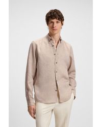 BOSS - Regular-Fit Button-Down Shirt - Lyst