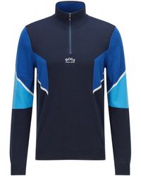 hugo boss quarter zip jumper