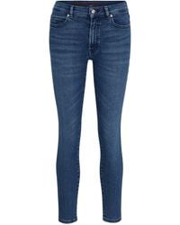 HUGO - Extra Slim-fit Jeans Van Superelastisch Blauw Denim - Lyst