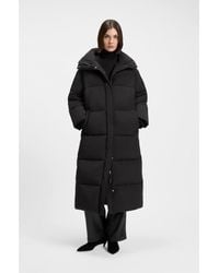 BOSS - Long Puffer Jacket With Water-Repellent Finish - Lyst