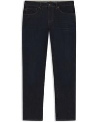 BOSS - Maine Regular-Fit Jeans Aus Blauem Soft-Motion-Denim - Lyst