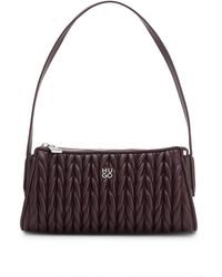 HUGO - Strukturierte Hobo Bag Mit Stack-Logo - Lyst