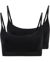 HUGO - Two-pack Of Bralettes In Stretch Modal - Lyst