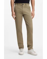 BOSS - Slim-Fit Trousers - Lyst