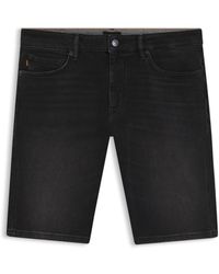 BOSS - Slim-Fit Delaware-Shorts Van Comfortabel Stretchdenim - Lyst