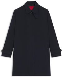 HUGO - Regular-Fit Mantel Van Waterafstotende Gabardine - Lyst