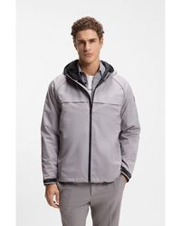 BOSS - Three-In-One Hooded Jacket With Detachable Inner - Lyst