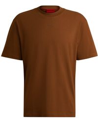HUGO - T-shirt décontracté en coton à logo imprimé - Lyst
