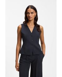 BOSS - Slim-Fit Waistcoat - Lyst