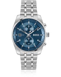 BOSS - Sky Traveller-Tone Watch - Lyst