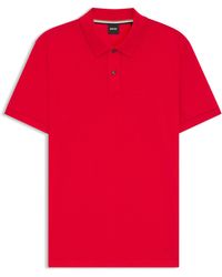 BOSS - Pallas Poloshirt Aus Baumwoll-Piqué Mit Logo-Details - Lyst