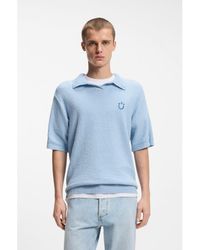 HUGO - Short-Sleeved Oversized-Fit Sweater - Lyst
