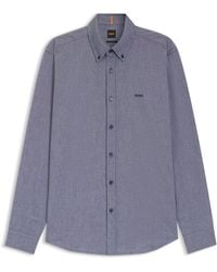 BOSS - Regular-Fit Overhemd Van Oxfordkatoen - Lyst