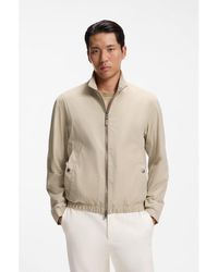 BOSS - Water-Repellent Zipped Jacket With Two-Way Stretch - Lyst