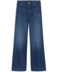 BOSS - Fit-And-Flair Jeans Aus Blauem Italienischem Stretch-Denim - Lyst