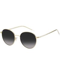 BOSS - Round-frame Sunglasses In Lightweight Titanium - Lyst