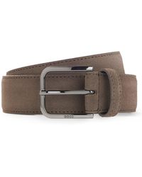 BOSS - One Suede Belt - Lyst