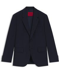 HUGO - Modern-Fit Sakko Aus Elastischem Woll-Mix - Lyst