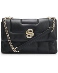 BOSS - Quilted Shoulder Bag With Double B Monogram Hardware - Lyst