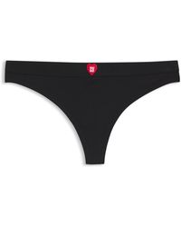 HUGO - Ripp-String Mit Herz-Logo Und Niedrigem Bund - Lyst