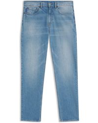 HUGO - Slim-Fit Jeans Aus Hellblauem Denim - Lyst