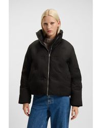 HUGO - Water-Repellent Puffer Jacket With Stacked-Logo Embossing - Lyst