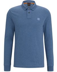 BOSS - Polo Slim en coton stretch à patch logo - Lyst