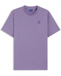 HUGO - Cotton-Jersey T-Shirt With Happy Logo - Lyst